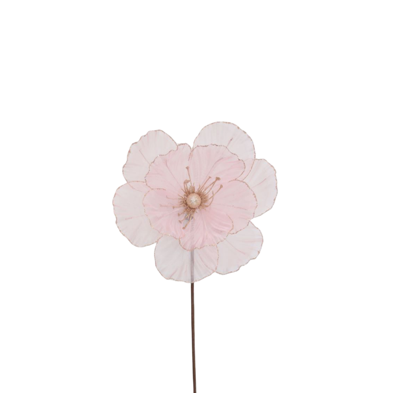 BOWRING - Magnolia 27x50cm Sheer Blush Stem
