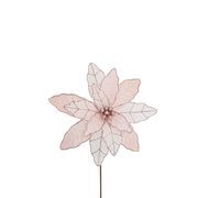 BOWRING - Poinsettia 41x50cm Blush Lurex Stem