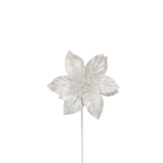 BOWRING - Poinsettia 28x50cm Pearl White Stem