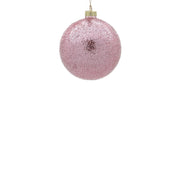 BOWRING - 8cm Iced Blush Ball Ornament