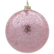 BOWRING - 15cm Iced Blush Ball Ornament