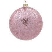 BOWRING - 15cm Iced Blush Ball Ornament