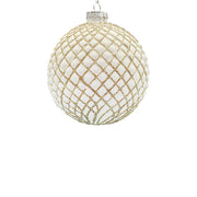 BOWRING - 12cm Regal Antique Champagne Ball Ornament