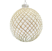 BOWRING - 12cm Regal Antique Champagne Ball Ornament