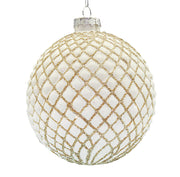 BOWRING - 15cm Regal Antique Champagne Ball Ornament