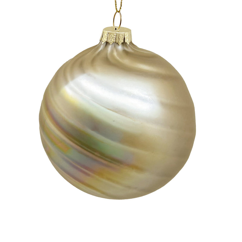 BOWRING - 8cm Diana French Vanilla Ball Ornament
