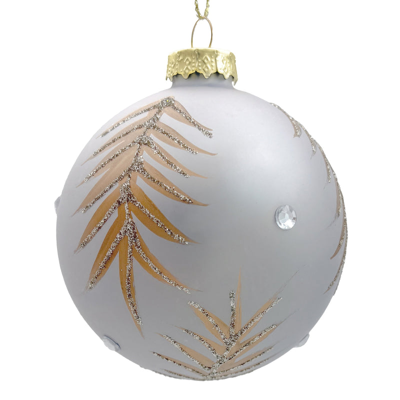 BOWRING - 8cm Constance Matte Champagne Ball Ornament