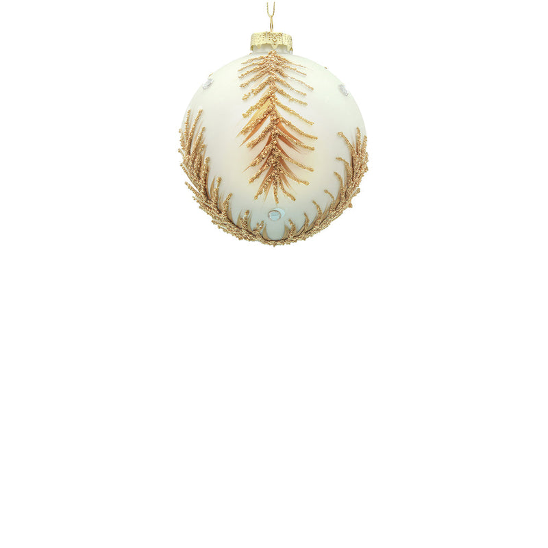 BOWRING - 8cm Constance Matte Champagne Ball Ornament