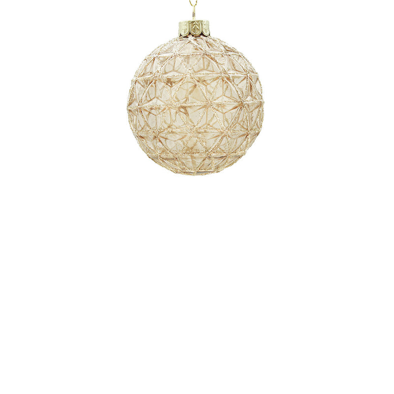 BOWRING - 8cm Ciara Antique Champagne Ball Ornament
