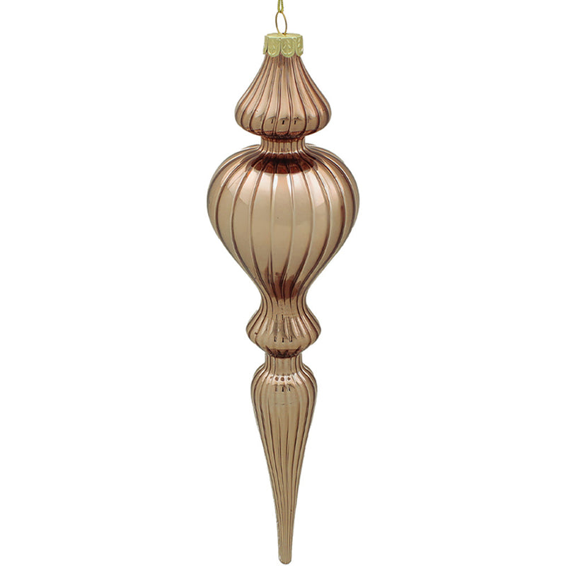 BOWRING - 7x27.5 Devin Antique Champagne Finial Ornament