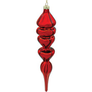 BOWRING - 5.5x26cm Ruby Red Finial Ornament