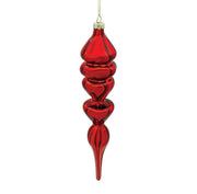 BOWRING - 5.5x26cm Ruby Red Finial Ornament