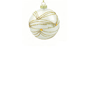 BOWRING - 8cm Loralei Cream White Ball Ornament