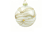 BOWRING - 10cm Loralei Cream White Ball Ornament