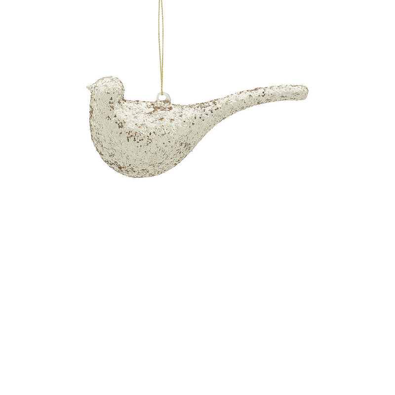 BOWRING - 5x15cm Champagne Dove Ornament