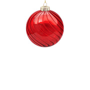 BOWRING - 10cm Eden Red Ball Ornament