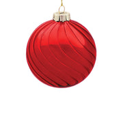 BOWRING - 10cm Eden Red Ball Ornament