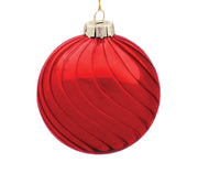 BOWRING - 12cm Eden Red Ball Ornament