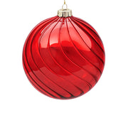 BOWRING - 15cm Eden Red Ball Ornament