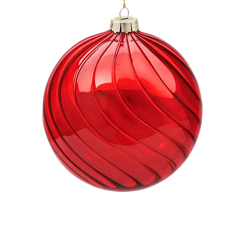BOWRING - 15cm Eden Red Ball Ornament