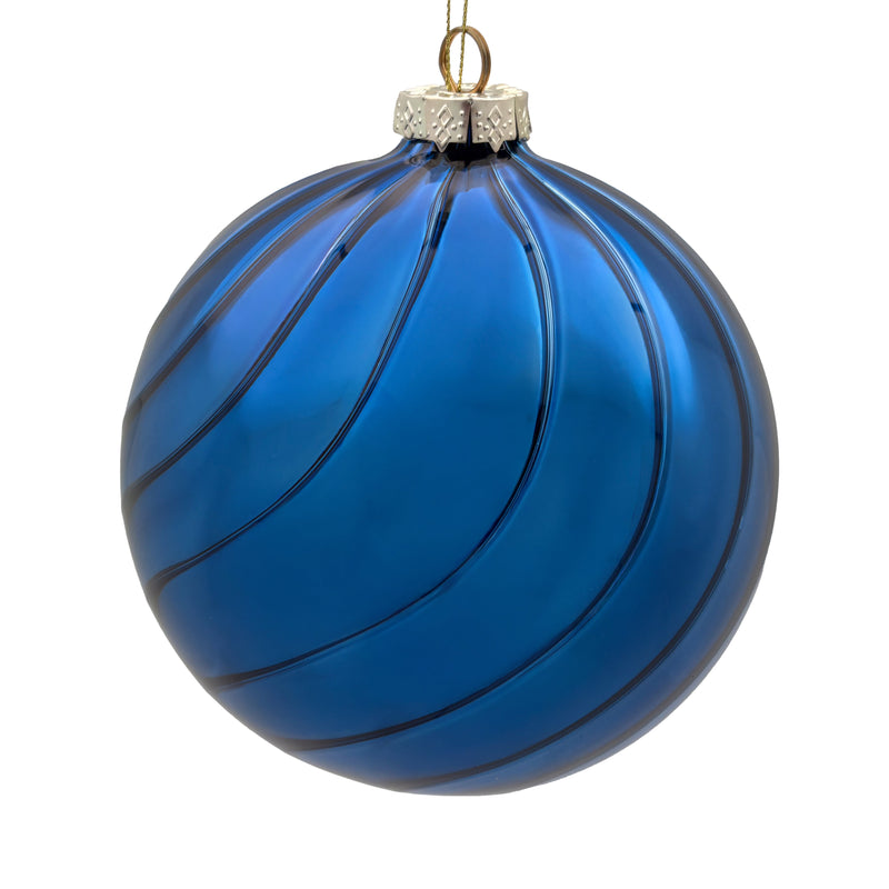 BOWRING - 10cm Eden Midnight Blue Ball Ornament