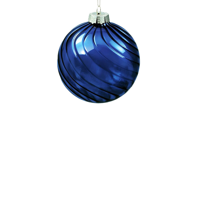BOWRING - 10cm Eden Midnight Blue Ball Ornament