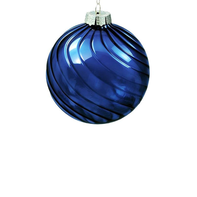 BOWRING - 12cm Eden Midnight Blue Ball Ornament