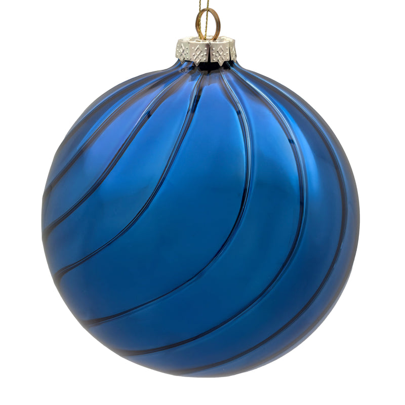 BOWRING - 12cm Eden Midnight Blue Ball Ornament