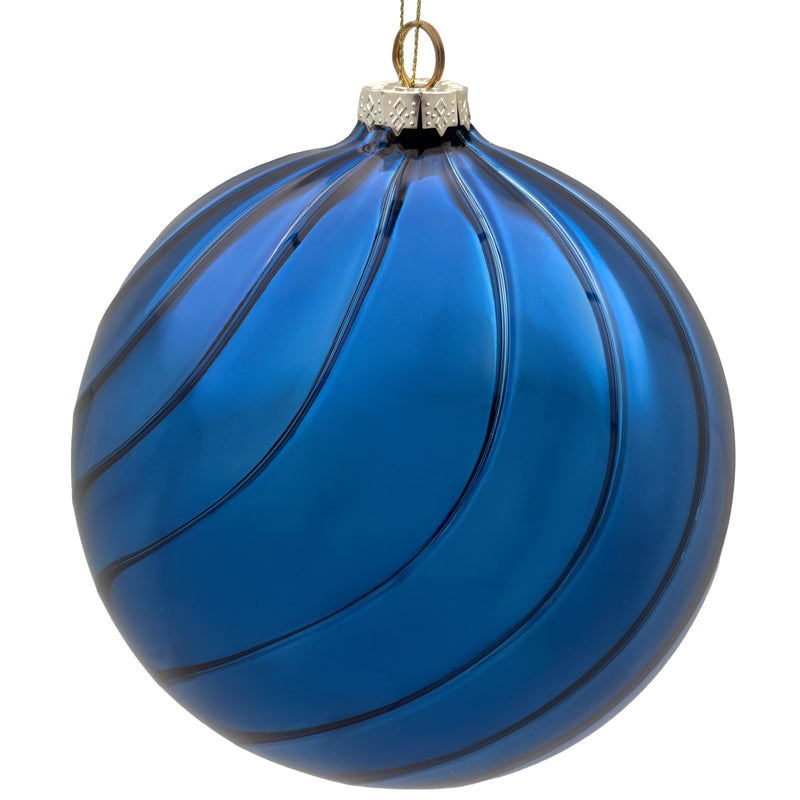 BOWRING - 15cm Eden Midnight Blue Ball Ornament