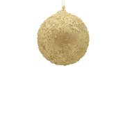 BOWRING - 10cm Champagne Beaded Ball Ornament