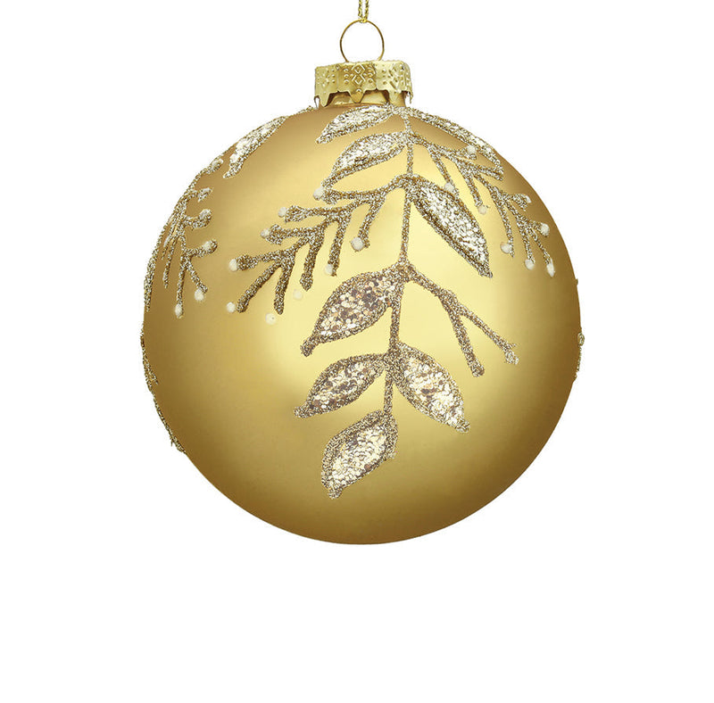 BOWRING - 8cm Tate Champagne Ball Ornament