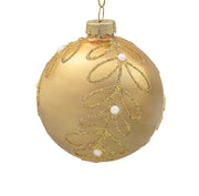 BOWRING - 8cm Clarissa Pearl Champagne Ball Ornament