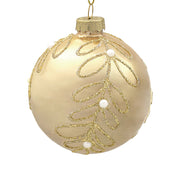 BOWRING - 10cm Clarissa Pearl Champagne Ball Ornament