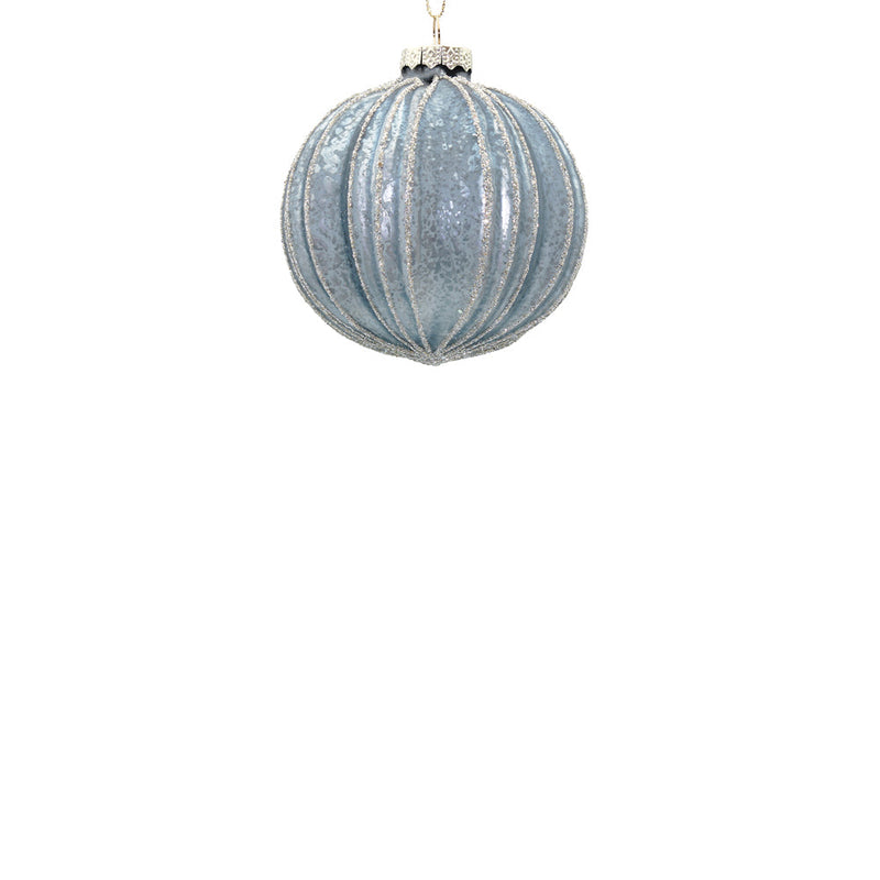 BOWRING - 8cm Demi Ice Blue Ball Ornament
