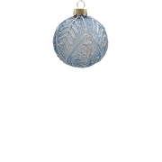 BOWRING - 8cm Marta Ice Blue Ball Ornament