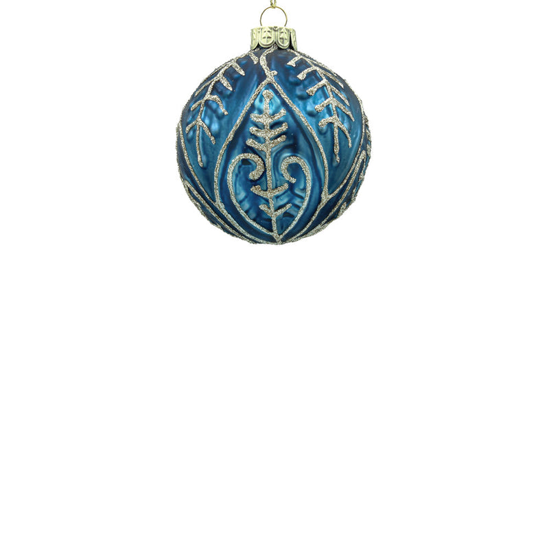 BOWRING - 8cm Marta Midnight Blue Ball Ornament