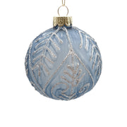 BOWRING - 10cm Marta Ice Blue Ball Ornament