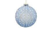BOWRING - 10cm Marta Ice Blue Ball Ornament