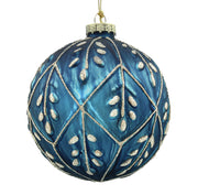 BOWRING - 10cm Marta Midnight Blue Ball Ornament