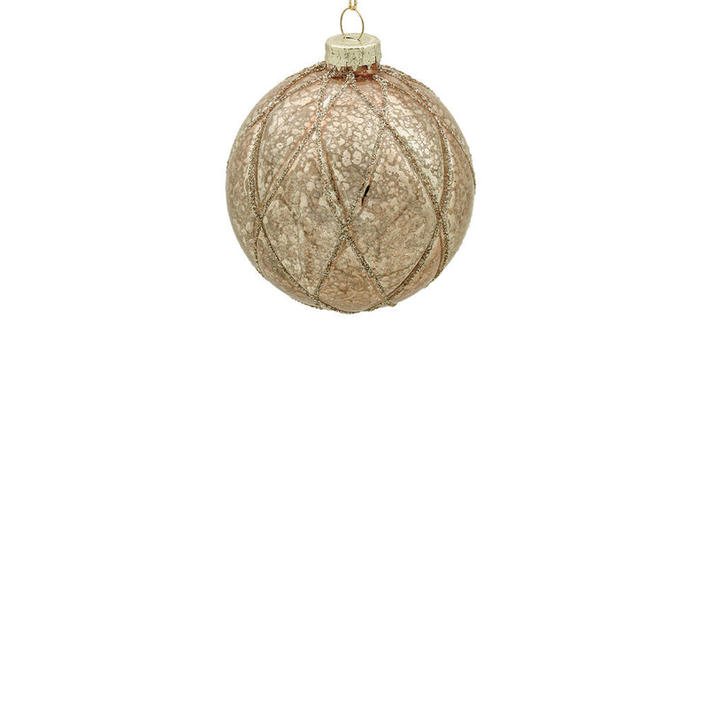 BOWRING - 8cm Lorena Champagne Ball Ornament