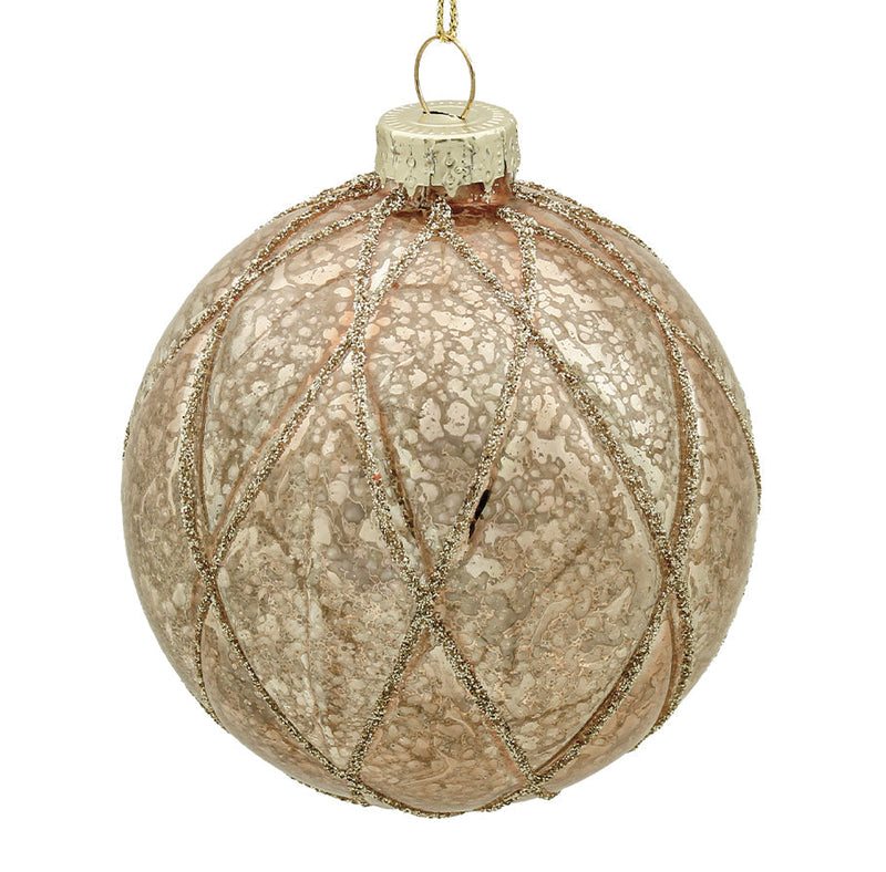 BOWRING - 8cm Lorena Champagne Ball Ornament
