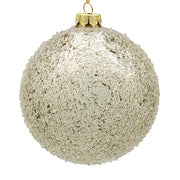 BOWRING - 18cm Iced Champagne Ball Ornament