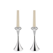 BOWRING - Paloma Set of 2 Crystal & Metal Taper Holder