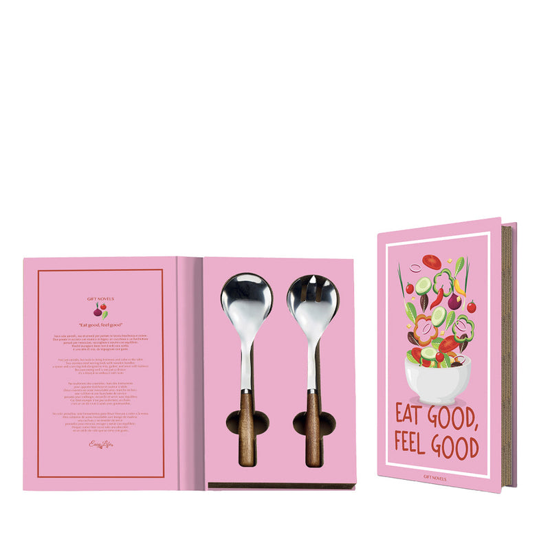 BOWRING - Book Series-EAT GOOD...Salad Servers Set of 2