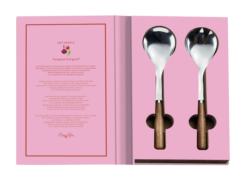 BOWRING - Book Series-EAT GOOD...Salad Servers Set of 2
