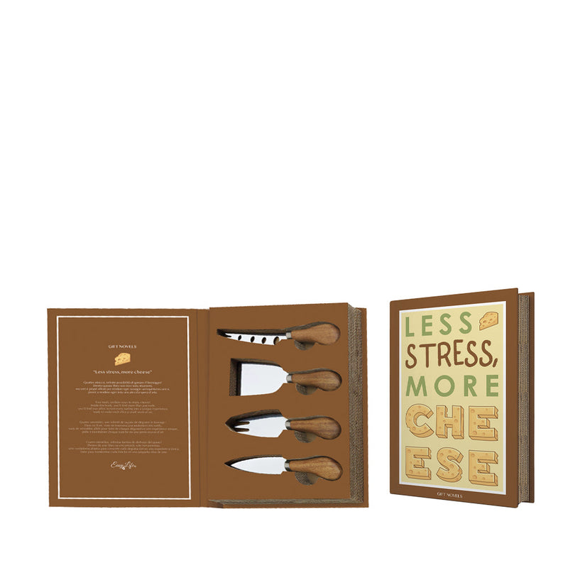 BOWRING - Book Series-LESS STRESS…Set of 4 Cheese Set