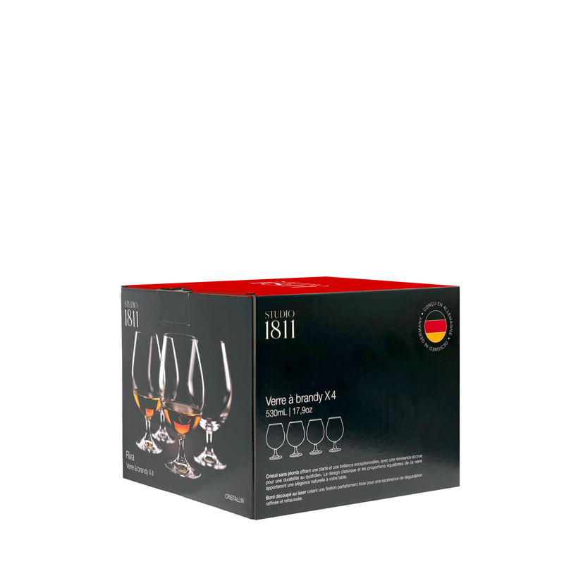 BOWRING - Riva Brandy 530ml (17.9oz) Set of 4