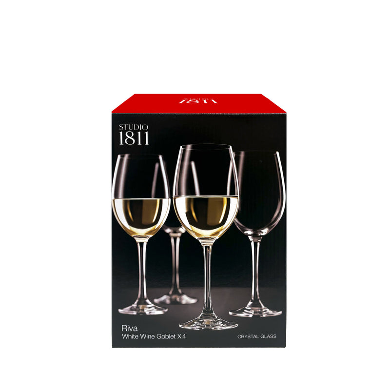 BOWRING - Riva White Wine Goblet 405ml (13.7oz) Set of 4