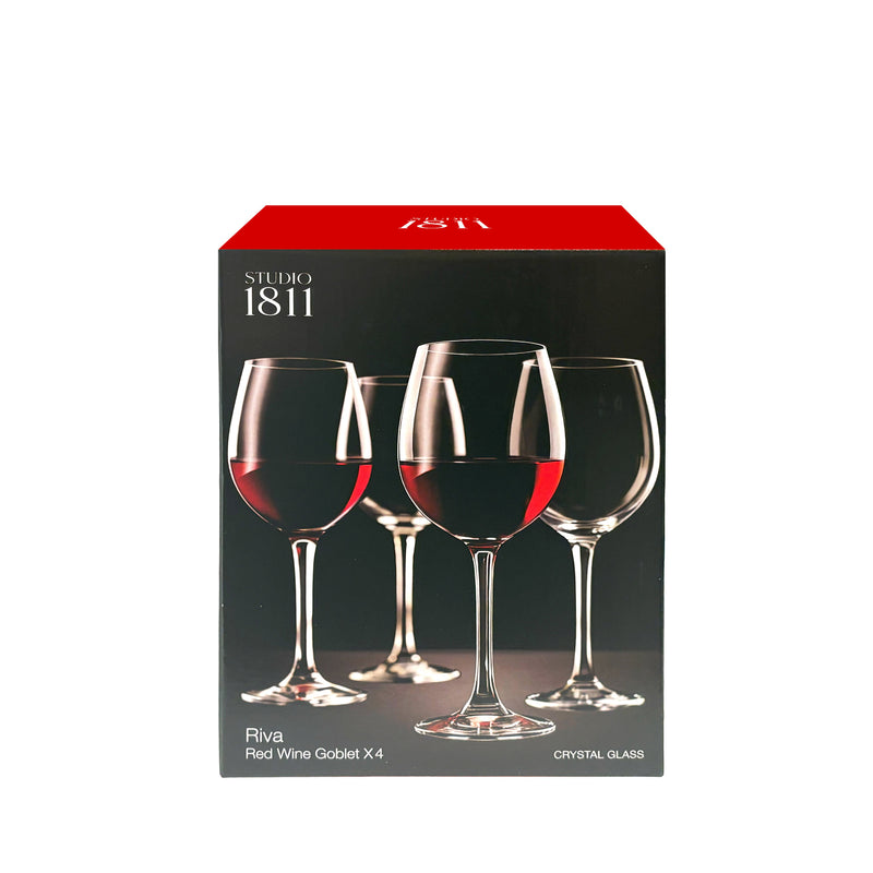 BOWRING - Riva Red Wine Goblet 545ml  (18.4oz) Set of 4