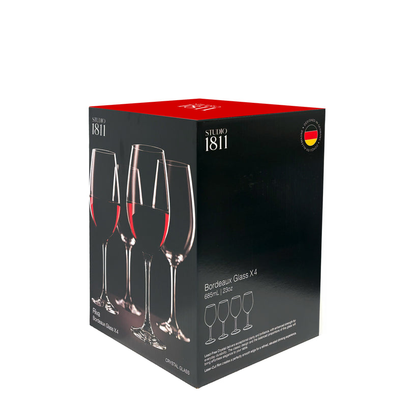 BOWRING - Riva Bordeaux Goblet 685ml (23oz) Set of 4